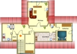 Dachgeschosswohnung - Charmante 2-Zimmer-Dachgeschosswohnung in zentraler Lage