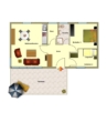 Zwei von den großen Bungalows sind vorhanden mit ca. 50 m²
