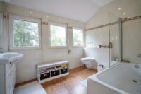 Tageslicht Badezimmer mit Badewanne