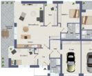 Erstbezug in 4-Zimmer-Erdgeschosswohnung in hochwertiger Ausführung mit Garage - Erdgeschoss