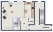 Obergeschoss - Büro im Zentrum Scheeßel – 59 m² mit optimaler Erreichbarkeit und Stauraum