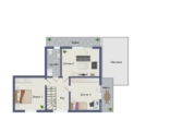 Obergeschoss - Charmante 4-Zimmer-Wohnung mit Terrasse, zwei Balkonen und Carport