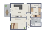 Erdgeschosswohnung - Charmante 2-Zimmer-Erdgeschosswohnung mit Terrasse in zentraler Lage